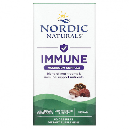 Nordic Naturals, Immune, грибной комплекс, 60 капсул #1