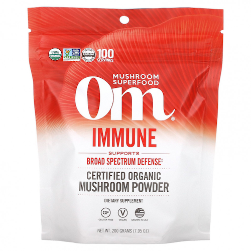 Om Mushrooms, Сертифицированный органический грибной порошок, для иммунитета, 200 г (7,05 унции) #1
