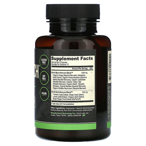 Onnit, Shroom Tech, Immune, 30 капсул #1