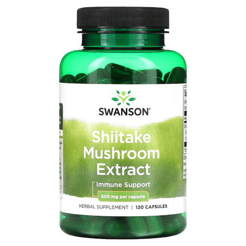 Swanson, Экстракт грибов шиитаке, 500 мг, 120 капсул #1