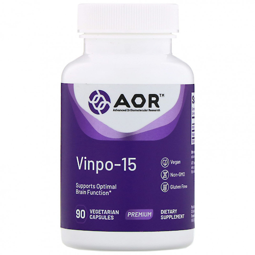 Advanced Orthomolecular Research AOR, Vinpo-15, 90 вегетарианских капсул #1