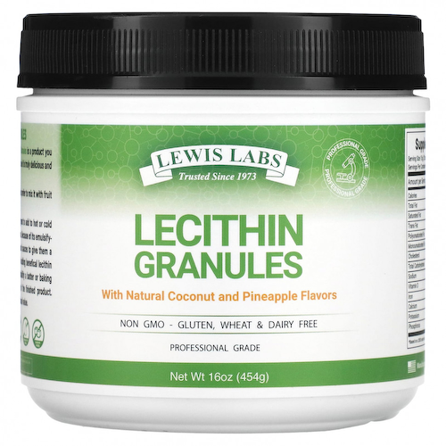 Lewis Labs, Lecithin Granules, Natural Coconut and Pineapple, 16 oz (454 g) #1