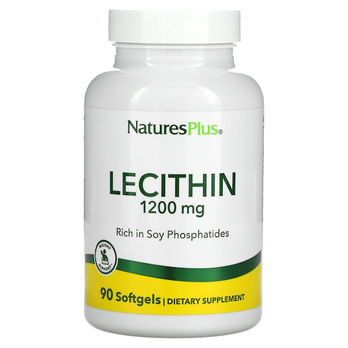 NaturesPlus, лецитин, 1200 мг, 90 капсул #1
