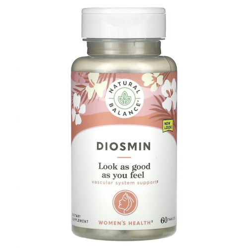 Natural Balance, диосмин, поддержка здоровья вен, 60 таблеток #1