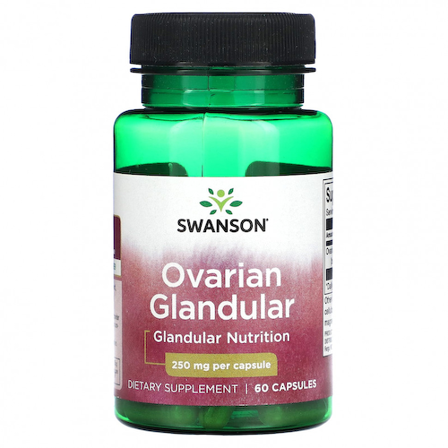 Swanson, Железистые яичники, 250 мг, 60 капсул #1