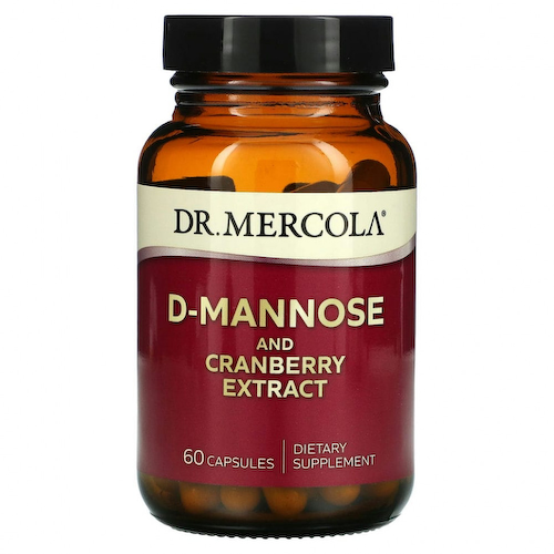 Dr. Mercola, D-манноза и экстракт клюквы, 60 капсул #1