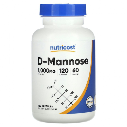 Nutricost, D-манноза, 500 мг, 120 капсул #1