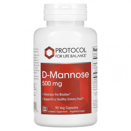 Protocol for Life Balance, D-Манноза, 500 мг , 90 вегетарианских капсул #1
