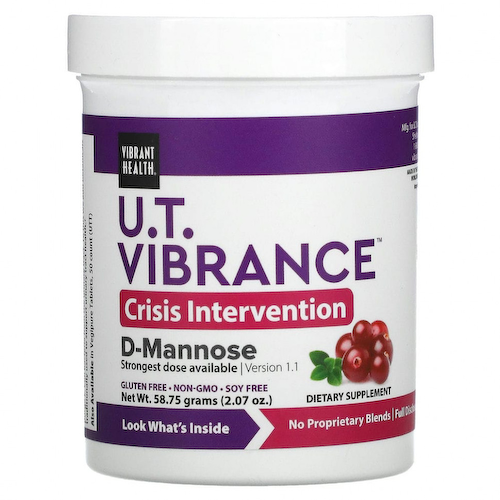 Vibrant Health, UT Vibrance, D-манноза, 5000 мг, версия 1.1, 64,55 г (2,28 унции) #1