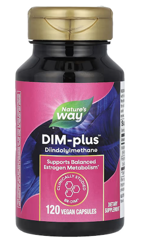 Nature's Way, DIM-plus, метаболизм эстрогенов, 120 вегетарианских капсул #1