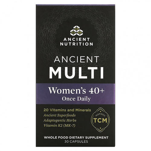 Dr. Axe / Ancient Nutrition, Ancient Multi, для женщин старше 40 лет, 1 раз в день, 30 капсул #1