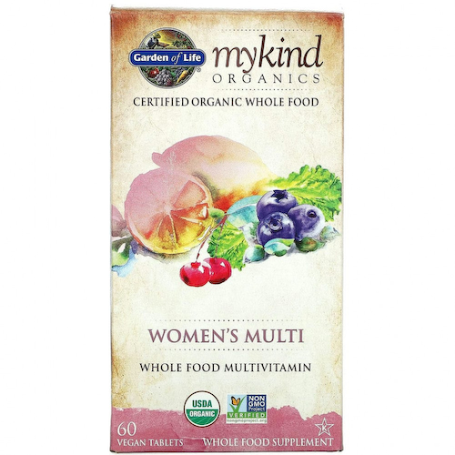 Garden of Life, MyKind Organics, мультивитамины для женщин, 60 веганских таблеток #1