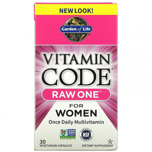 Garden of Life, Vitamin Code, RAW One, мультивитаминная добавка для женщин (для приема 1 раз в день), 30 вегетарианских капсул #1