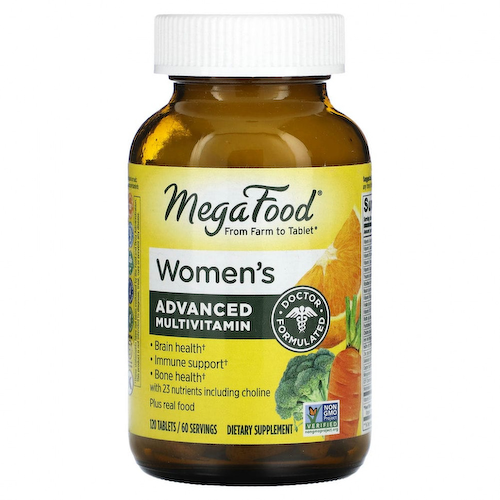 MegaFood, Multi for Women, комплекс витаминов и микроэлементов для женщин, 120 таблеток #1