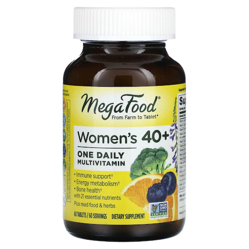 MegaFood, Women Over 40, мультивитамины для женщин старше 40 лет, для приема один раз в день, 60 таблеток #1