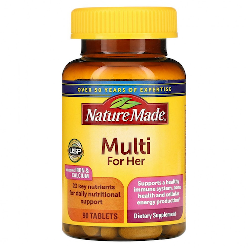 Nature Made, Мультивитамины для женщин, 90 таблеток #1
