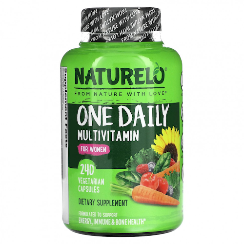 NATURELO, Мультивитамины One Daily, для женщин, 240 вегетарианских капсул #1