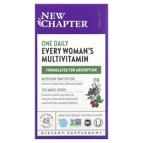 New Chapter, Препарат Every Woman's One Daily Multi, 48 таблеток #1