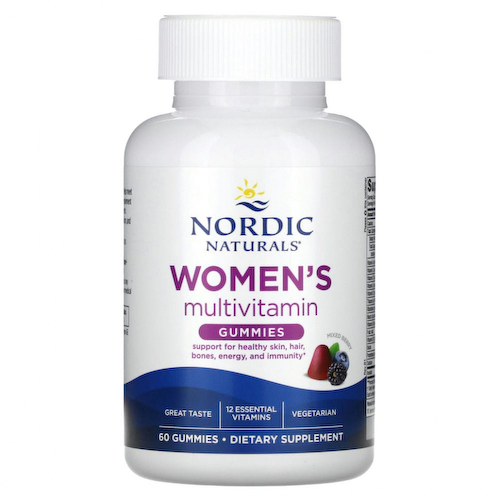 Nordic Naturals, Мультивитаминные жевательные мармеладки для женщин, ягодное ассорти, 60 жевательных таблеток #1