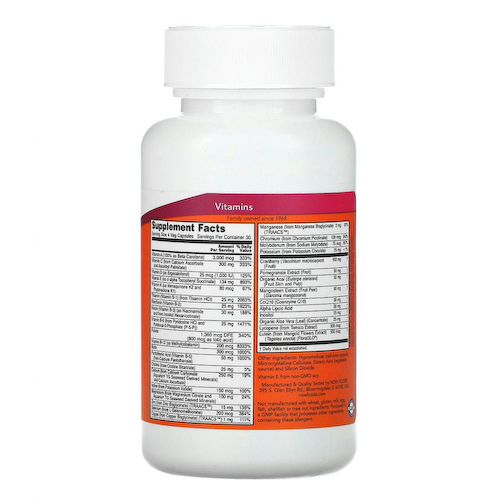 NOW Foods, Eve, эффективные мультивитамины для женщин, без железа, 120 растительных капсул #1