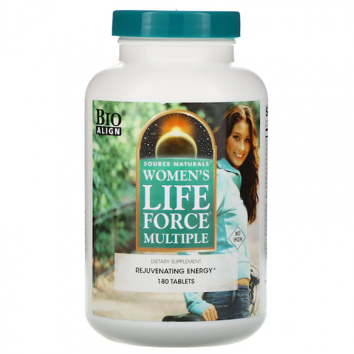 Source Naturals, Women's Life Force Multiple, без железа, 180 таблеток #1