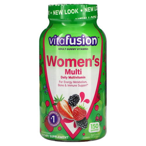 VitaFusion, Жевательные витамины для женщин, натуральные ягодные вкусы, 150 жевательных таблеток #1