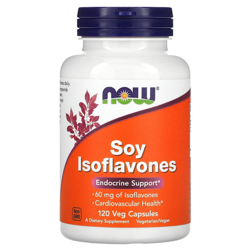 NOW Foods, изофлавоны сои, 120 растительных капсул #1