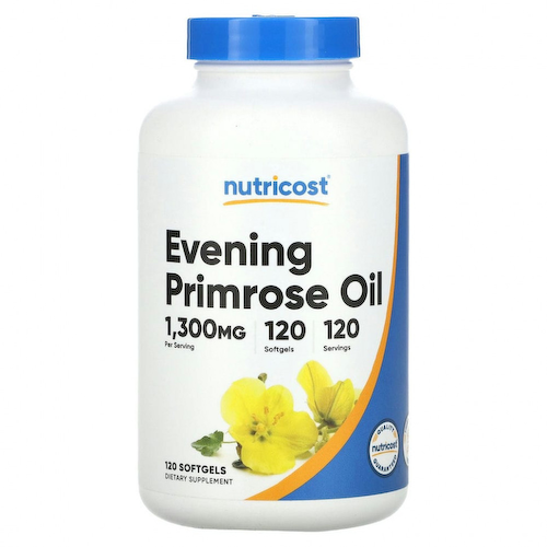 Nutricost, Масло примулы вечерней, 1300 мг, 120 капсул #1