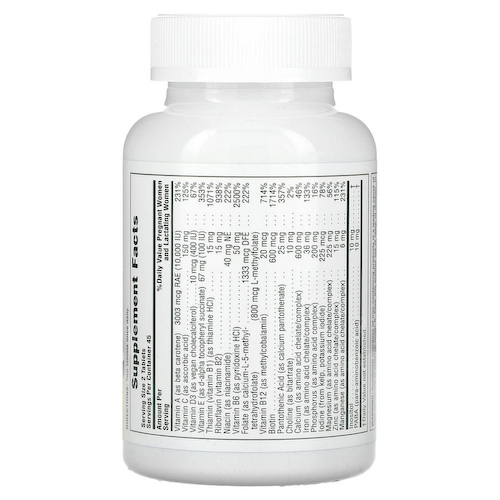 NaturesPlus, Мультивитамины для пренатального применения, 90 таблеток #1