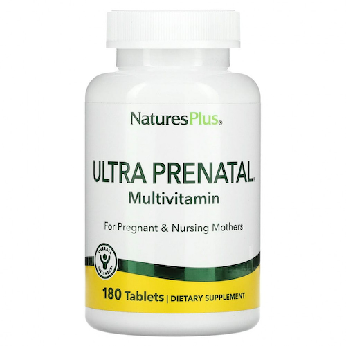 NaturesPlus, Ultra Prenatal, пренатальные витамины, 180 таблеток #1