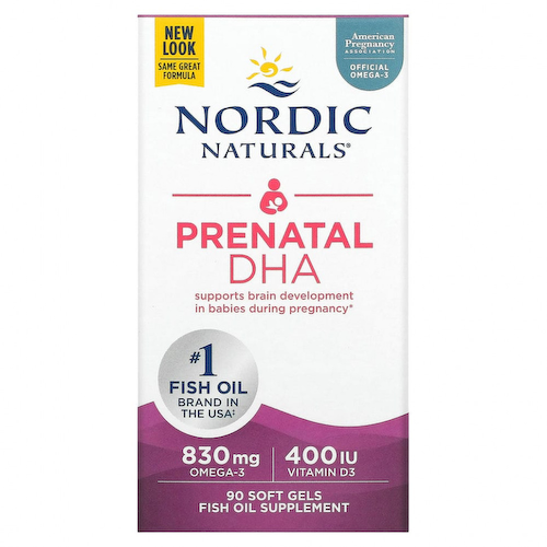 Nordic Naturals, пренатальная ДГК, без добавок, 90 капсул #1