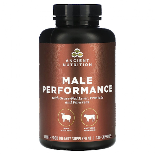 Dr. Axe / Ancient Nutrition, Male Performance, 180 капсул #1
