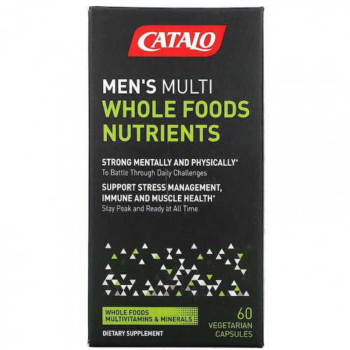 Catalo Naturals, Men's Multi, мультивитамины из цельнопищевой питательной смеси для мужчин, 60 вегетарианских капсул #1