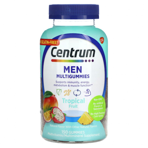 Centrum, Мультивитамины для мужчин, тропические фрукты, 150 жевательных таблеток #1
