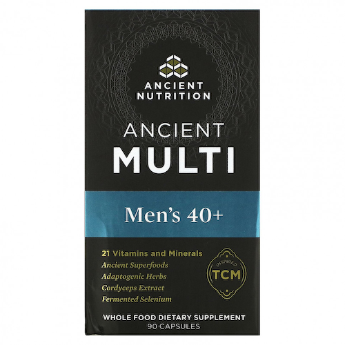 Dr. Axe / Ancient Nutrition, Ancient Multi, для мужчин от 40 лет, 90 капсул #1