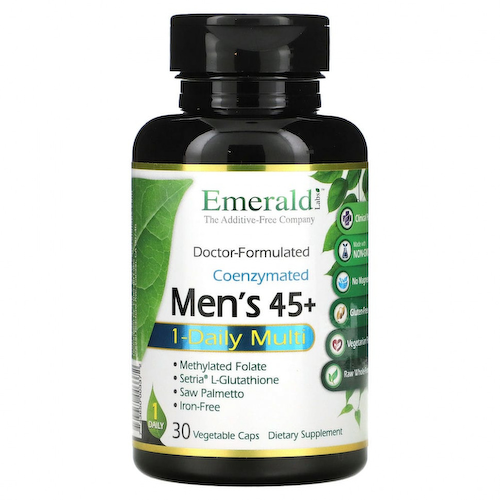 Emerald Laboratories, мультивитаминный комплекс, для мужчин от 45 лет, 1 раз в день, 30 вегетарианских капсул #1