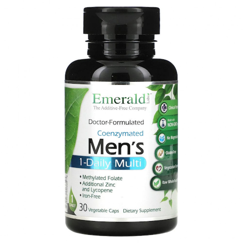 Emerald Laboratories, Мультивитамины с коэнзимами для мужчин, 1 в день, 30 растительных капсул #1