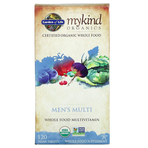 Garden of Life, MyKind Organics, мультивитамины для мужчин, 120 веганских таблеток #1