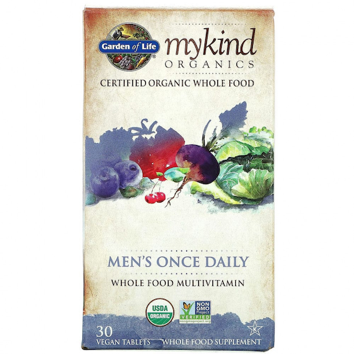 Garden of Life, MyKind Organics, для мужчин, 1 раз в день, 30 веганских таблеток #1