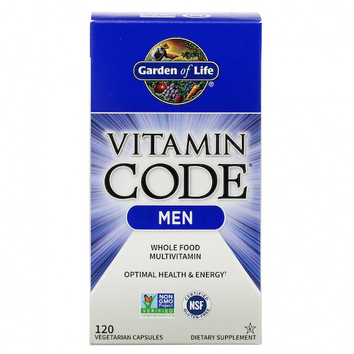 Garden of Life, Vitamin Code, мультивитамины из цельных продуктов для мужчин, 120 вегетарианских капсул #1