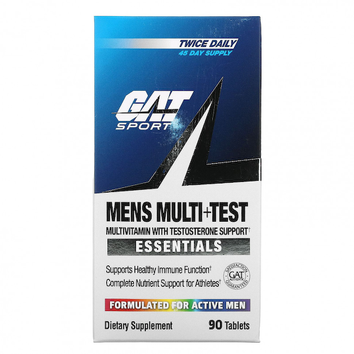 GAT, Men's Multi+Test, мультивитаминная добавка для мужчин, повышающая уровень тестостерона, 90 таблеток #1