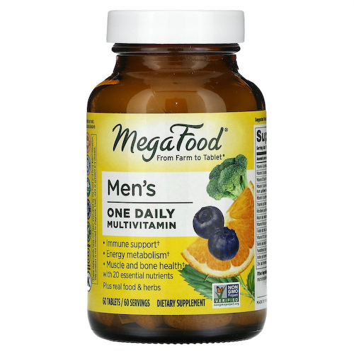 MegaFood, Men's One Daily, витамины для мужчин, 60 таблеток #1