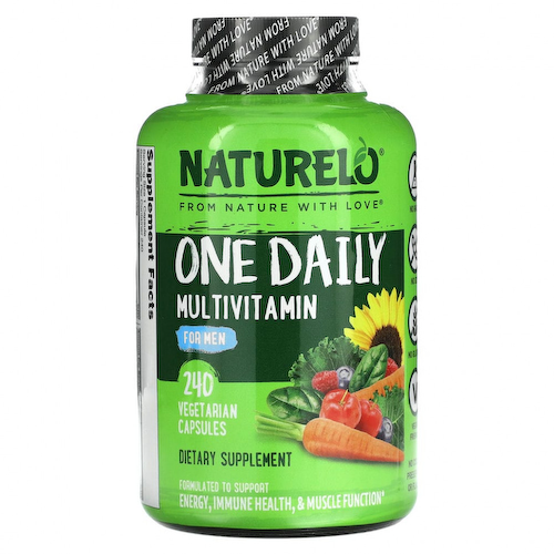 NATURELO, Мультивитамины для мужчин One Daily, 240 вегетарианских капсул #1