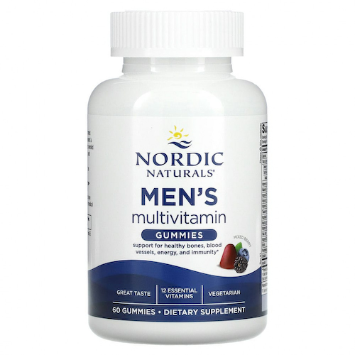 Nordic Naturals, Мультивитаминные жевательные мармеладки для мужчин, ягодное ассорти, 60 жевательных таблеток #1