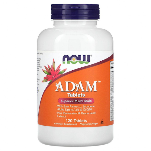 NOW Foods, Adam, лучшие мультивитамины для мужчин, 120 таблеток #1