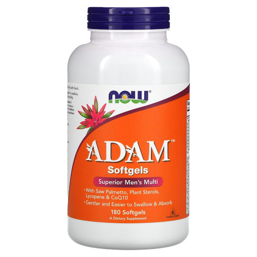 NOW Foods, ADAM, превосходные мультивитамины для мужчин, 180 мягких таблеток #1