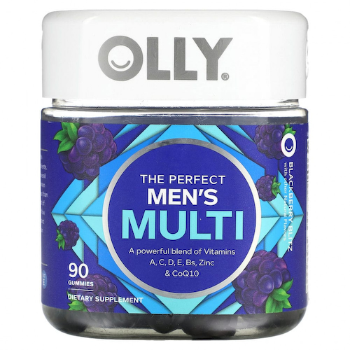 OLLY, The Perfect Men's Multi, Blackberry Blitz, 90 жевательных таблеток #1