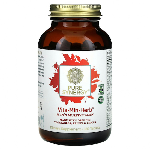 Pure Synergy, Vita·Min·Herb, мультивитамины для мужчин, 120 таблеток #1