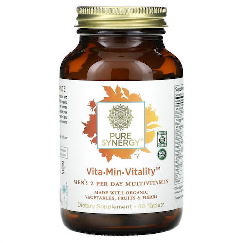 Pure Synergy, Vita-Min-Vitality для мужчин, 60 таблеток #1