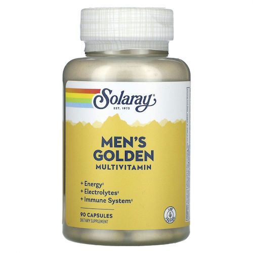 Solaray, Мультивитамины для мужчин Golden, 90 капсул #1